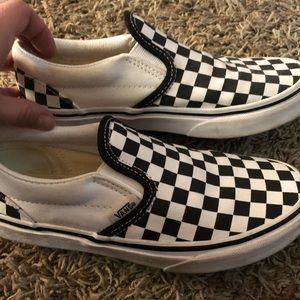 Vans black and white checker